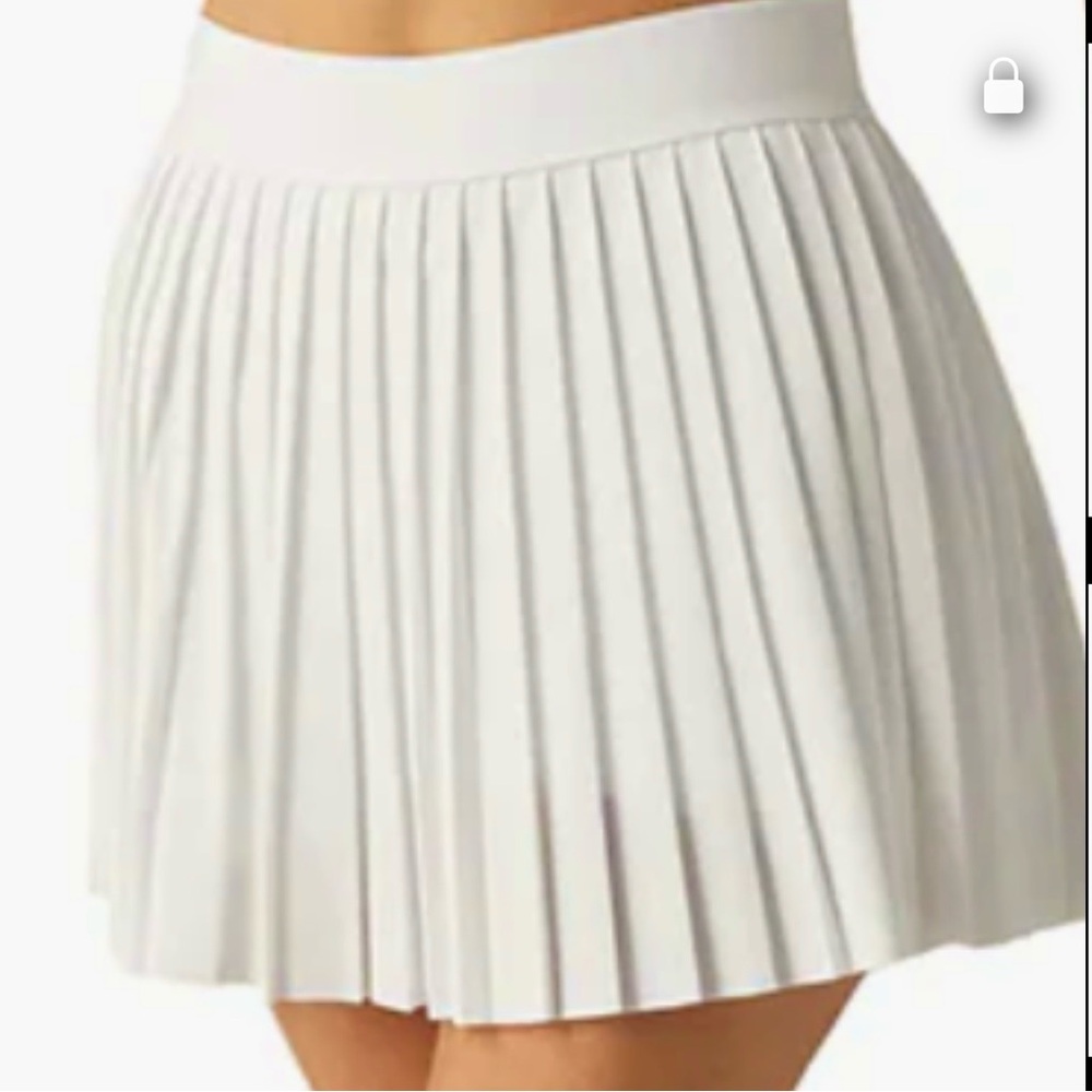 Tretorn White Pleated Mini Skirt